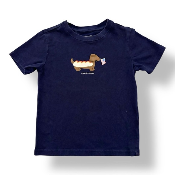 Janie & Jack | Short Sleeve Hotdog Tee (4) 🌭 - Picture 1 of 5